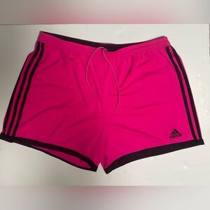 Adidas Climacool Pink Three Stripe Athletic Performance Shorts Women's XL